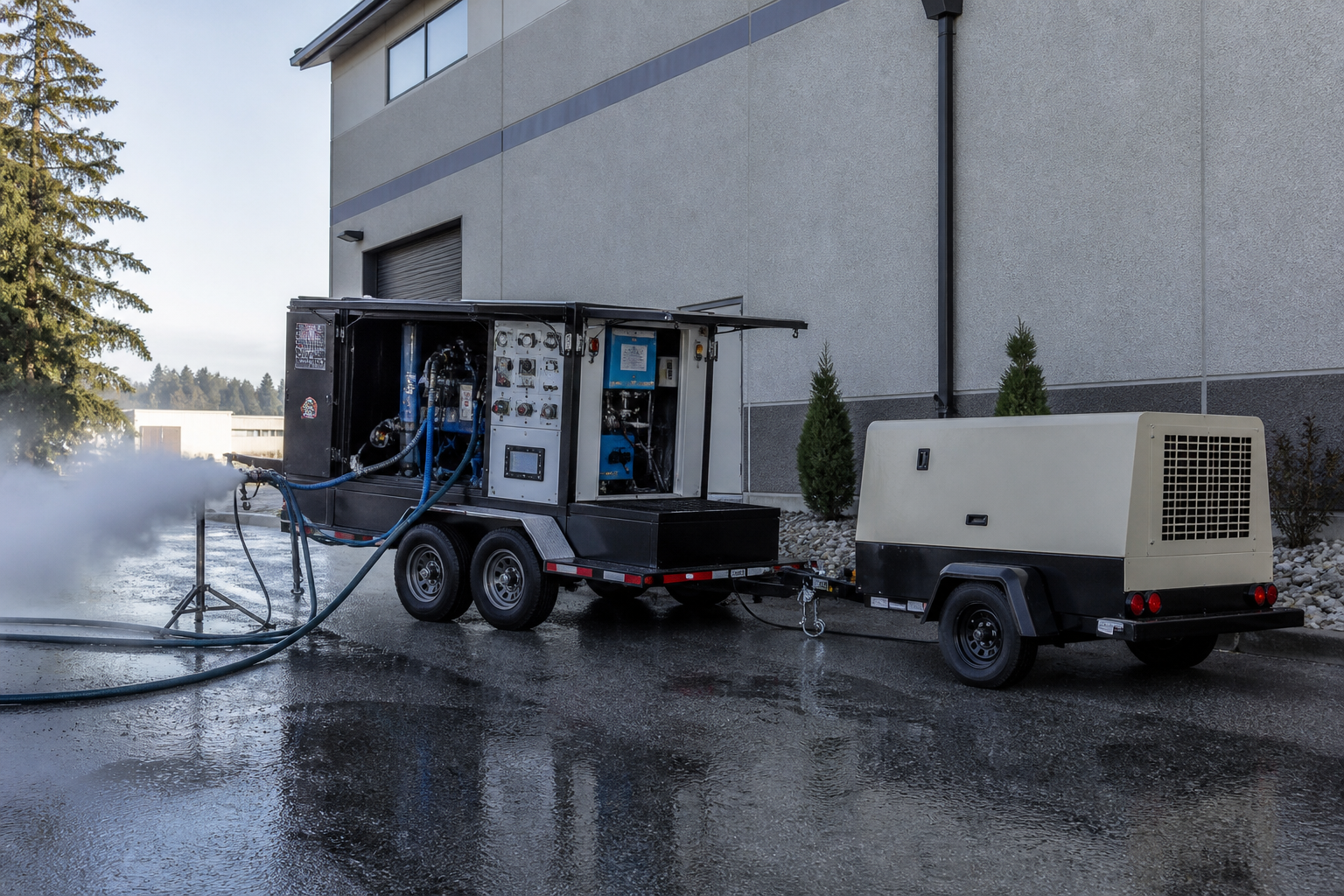 Cyberbeast mobile dry ice blasting unit